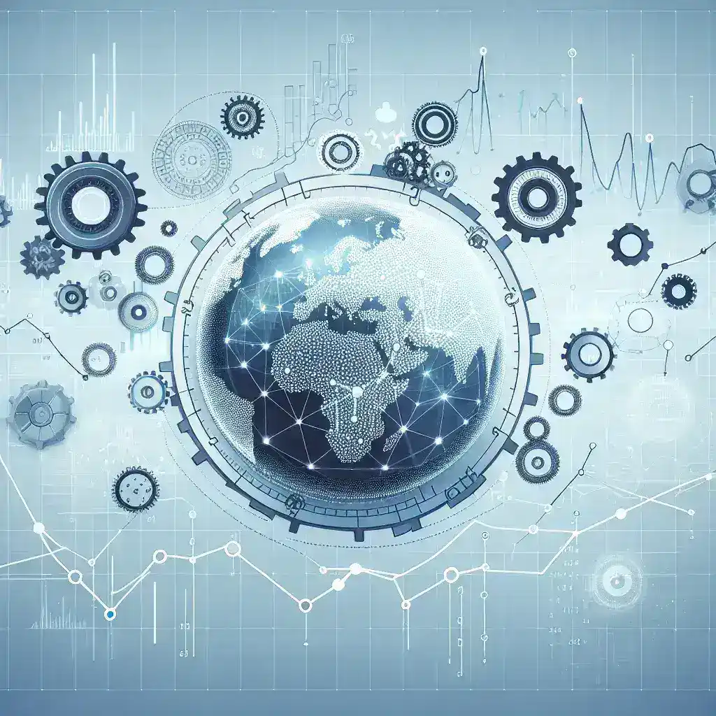 "Gráfica de análisis de datos que ilustra el impacto del aprendizaje automático en la predicción de la demanda del mercado, destacando patrones y tendencias clave."